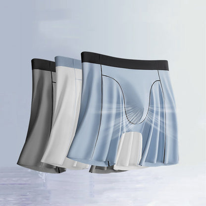 3-Pack Men's Ice Silk Boxer Briefs & Athletic Shorts - AFL - XN703