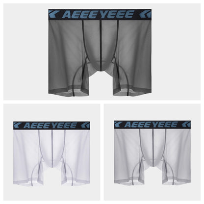 AFL 854 - 3-Pack Men’s Ultra-Thin Ice Silk Sheer Boxer Briefs