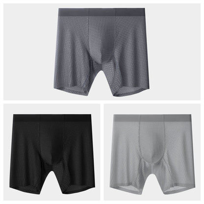 3-Pack Men's Ice Silk Boxer Briefs - M57