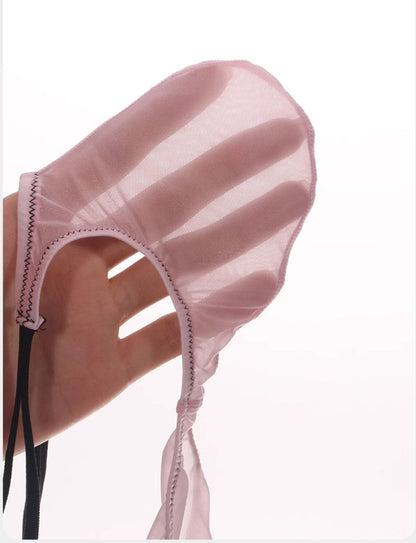 4-Pack Men's Ultra-Thin Ice Silk Briefs with Dual Elastic Side Straps - AFL 891