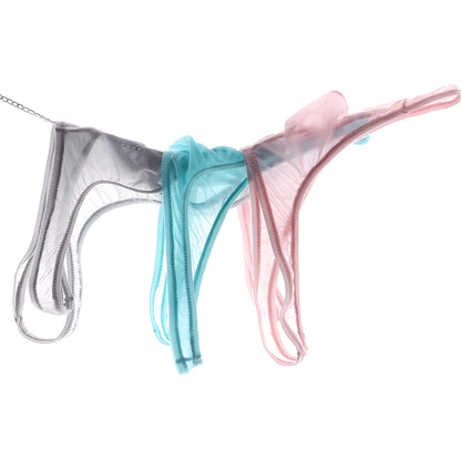 Men's Sheer Ice Silk Thongs - AFL 828