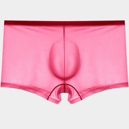 Men's Sheer Ice Silk Trunks with No-Chafe Pouch - AFL 832