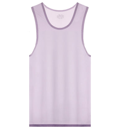 Men's Seamless Sheer Ice Silk Tank Top - AFL 844