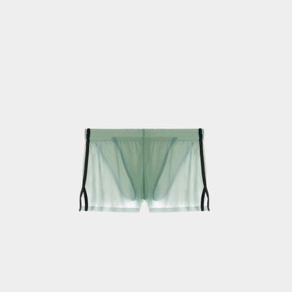 Men's Ice Silk Dual-Layer Brief Shorts - AFL 814