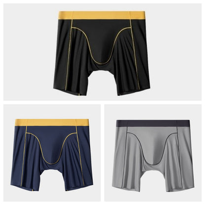3-Pack Men's Ice Silk Boxer Briefs & Athletic Shorts - AFL - XN703