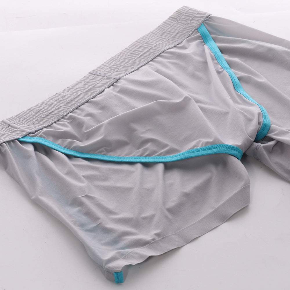 Men's Ice Silk Dual-Layer Brief Shorts - AFL 814