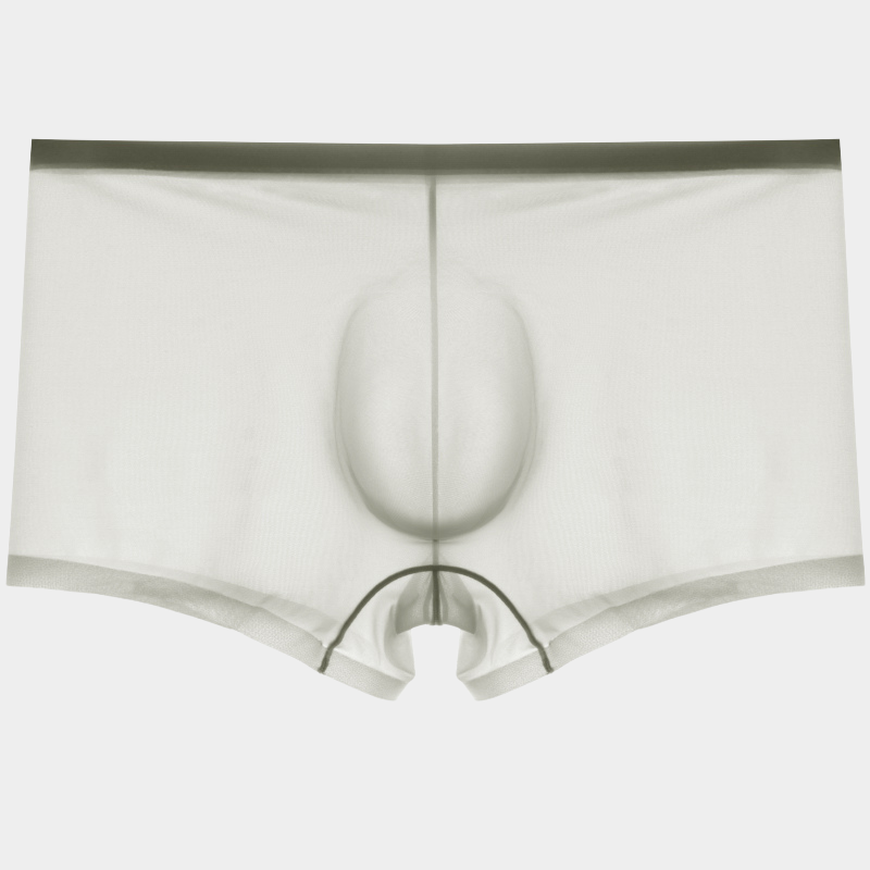 Men's Sheer Ice Silk Trunks with No-Chafe Pouch - AFL 832