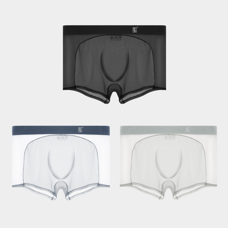 3-Pack Men's Sheer Power Mesh & Ice Silk Trunks - AFL 1979