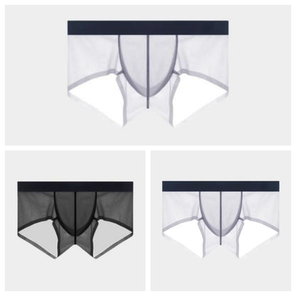 3-Pack Men's Sheer Ice Silk Short Trunks - AFL 826