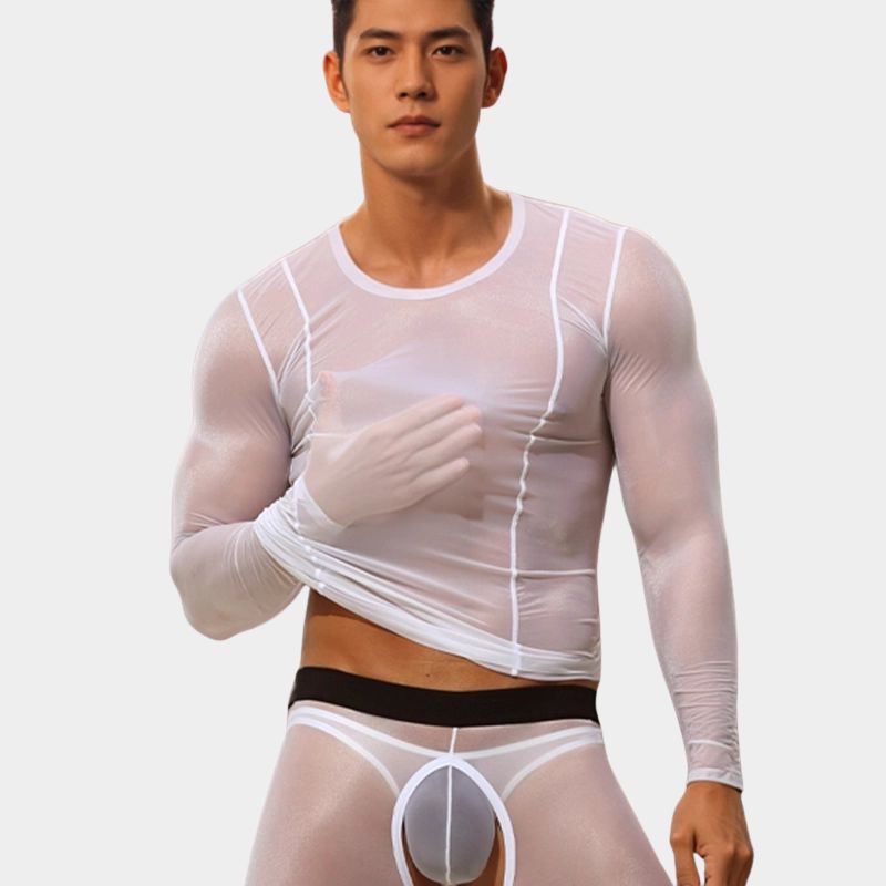 Men’s Ultra-Sheer Ice Silk Long Sleeve Base Layer - AFL 870