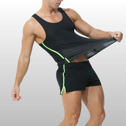 Men's Ice Silk Dual-Layer Brief Shorts - AFL 814