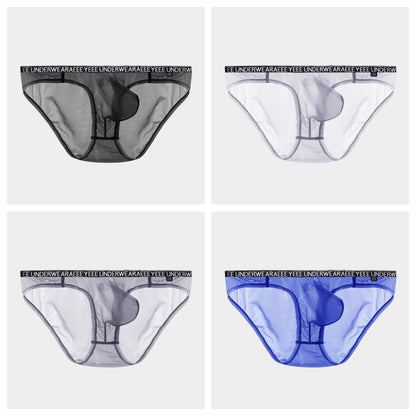 4-Pack Men's Sheer Ice Silk Full-Back Briefs - AFL 722