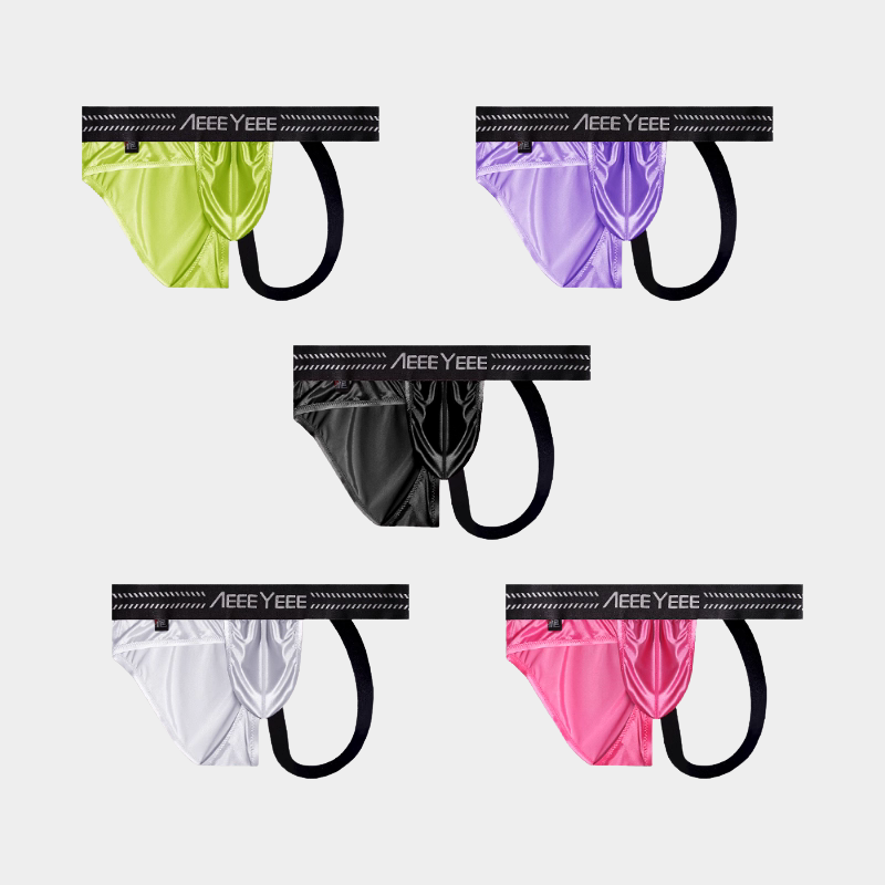 3-Pack Men’s Asymmetric Ice Silk Thong Brief – AFL 714
