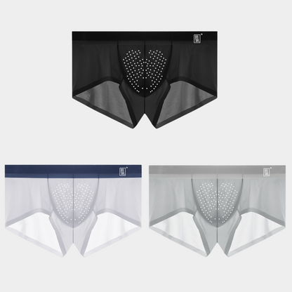 Men's Ice Silk Short Trunks with Breathable Pouch - AFL 1974