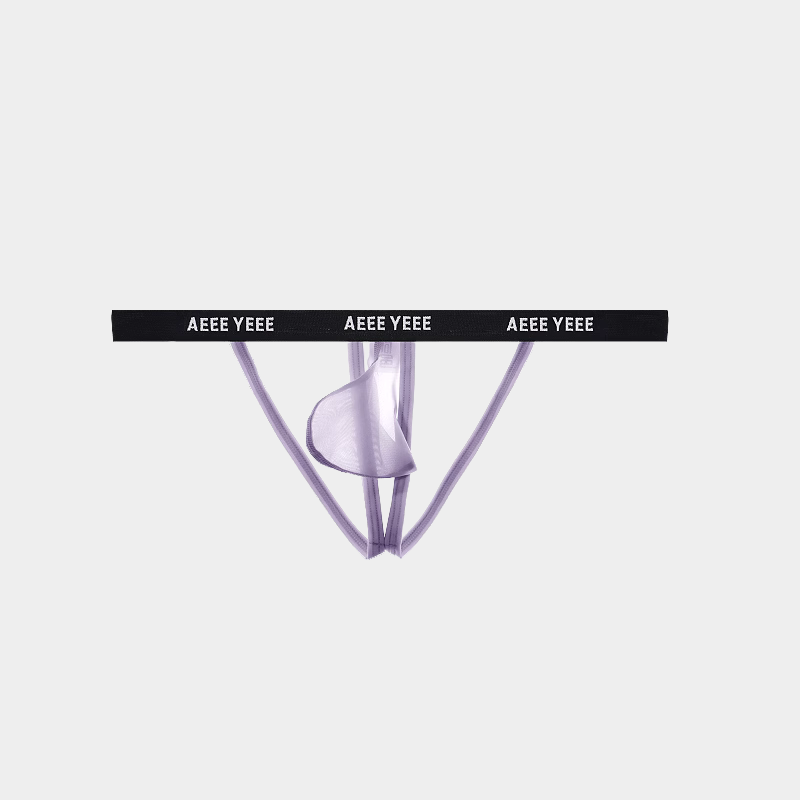 Men’s Ultra-Thin Ice Silk Y-String Thongs - AFL 881