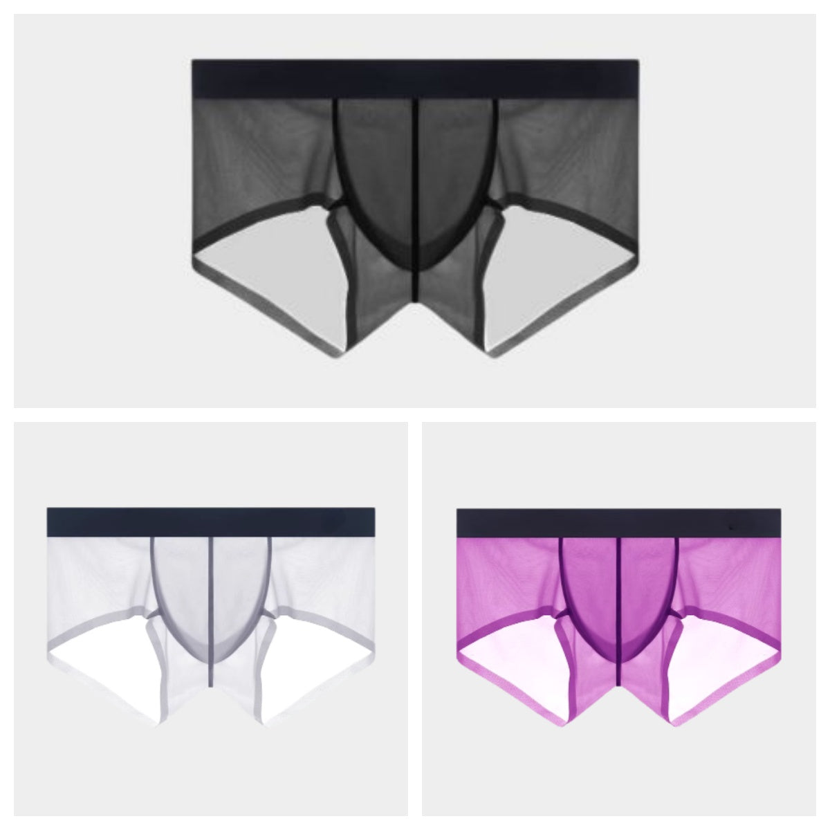 AFL 826 - 3-Pack Men's Lightweight Ice Silk Short Trunks