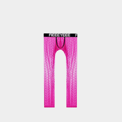 Men's Low-Rise Jacquard Ice Silk Leggings - AFL 2009