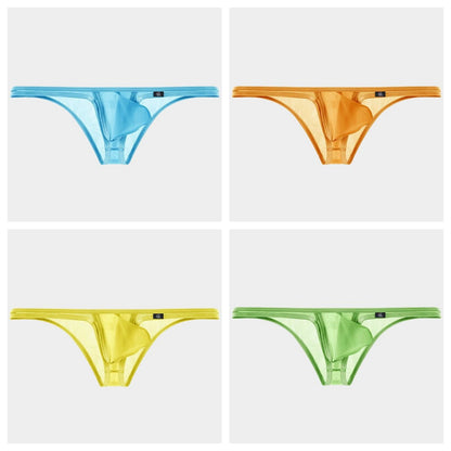 4-Pack Men's Sheer Ice Silk Micro Briefs - AFL 856
