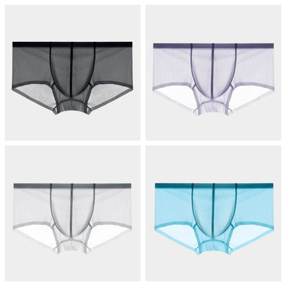 4-Pack Men's Sheer Ice Silk Short Trunks - AFL 831