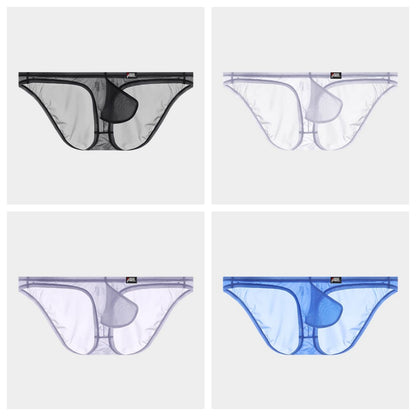 4-Pack Men's Super Low-Rise Sheer Ice Silk Briefs - AFL 751