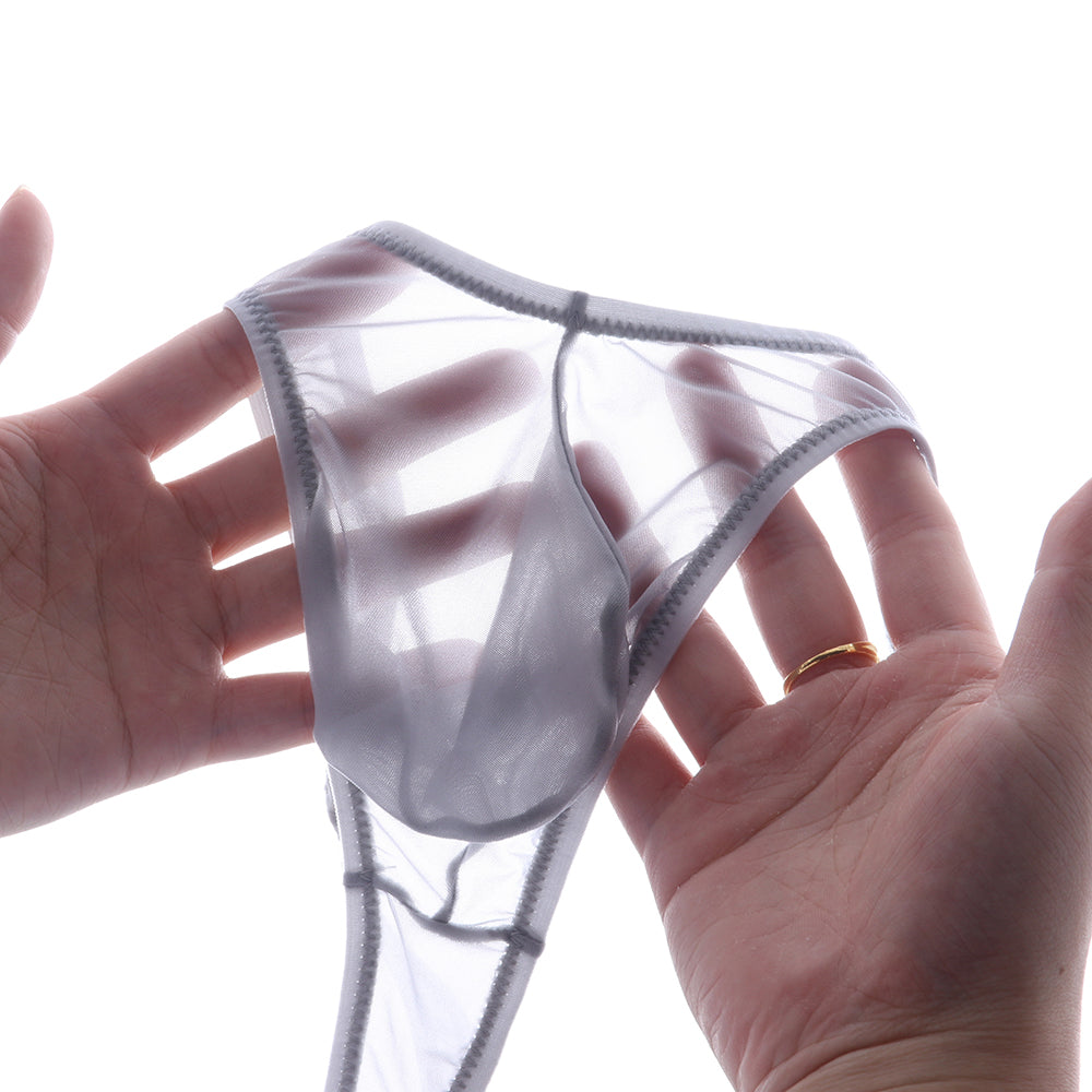 Men's Sheer Ice Silk Thongs - AFL 828