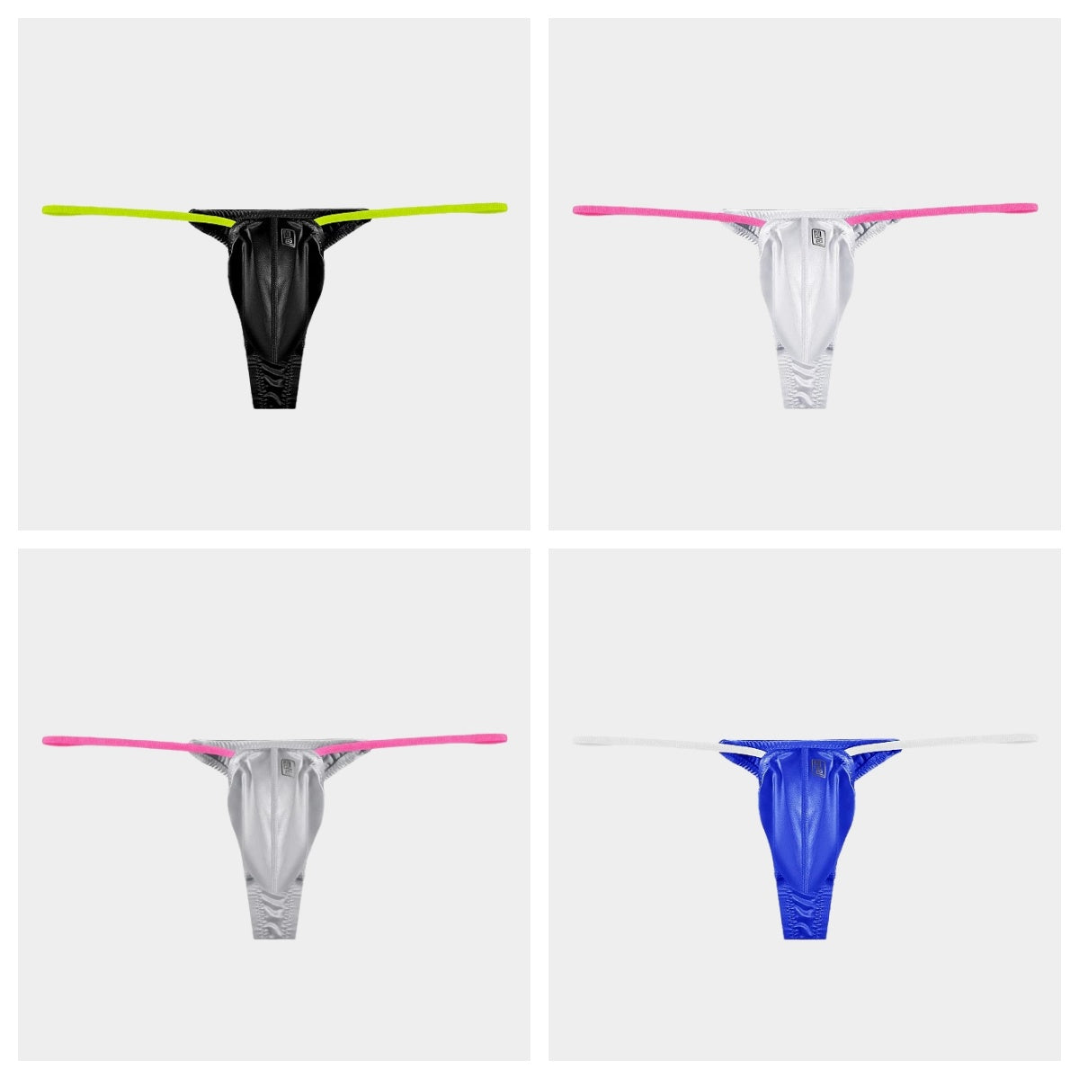 4-Pack Men’s Satin Ice Silk Thongs - AFL 709