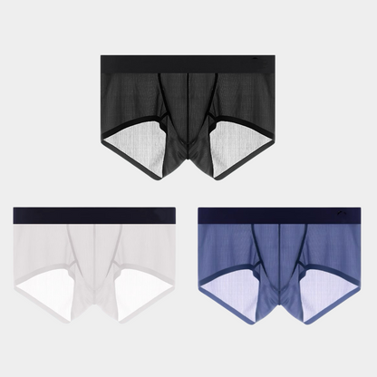 Men's Ribbed Ice Silk Short Trunks - AFL 804