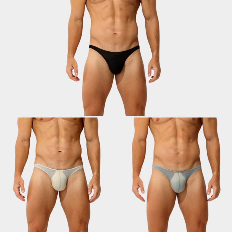 Men's Airy Ice Silk Briefs - AFL 023RSJ