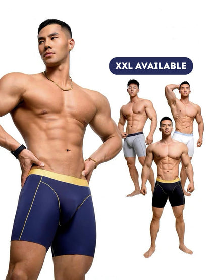 3-Pack Men's Ice Silk Boxer Briefs & Athletic Shorts - AFL - XN703